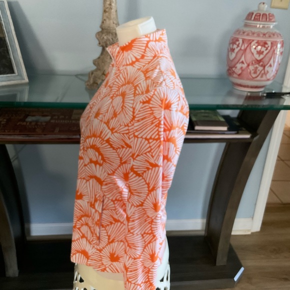 Tommy Bahama Golf Orange Patterned Women's Lightweight Jacket - Picture 5 of 8